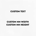 Custom text